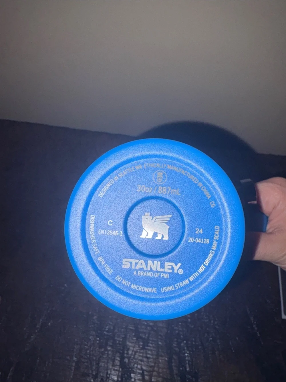 Stanley Blue Quencher Tumbler with Handle and Straw - Picture 2 of 2